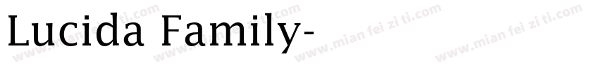 Lucida Family字体转换